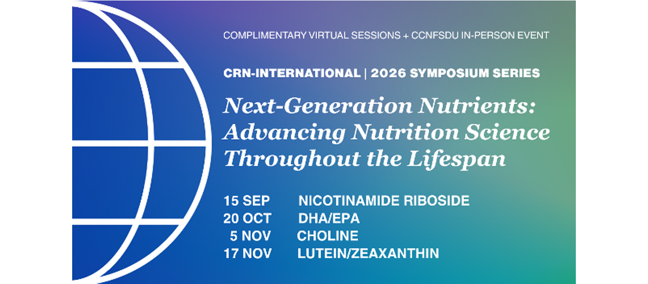 Council for Responsible Nutrition-International symposium open to all Codex delegates